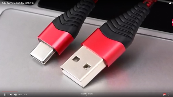 Type c câble USB 2.0 5V 3A