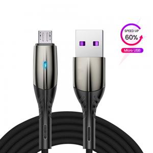 Câble de données micro USB KMC016 Câble de 2.0 USB tressé en nylon avec données et charge pour téléphone portable Samsung Android